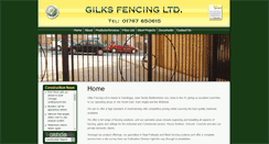 Desktop Screenshot of gilksfencing.co.uk