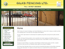 Tablet Screenshot of gilksfencing.co.uk